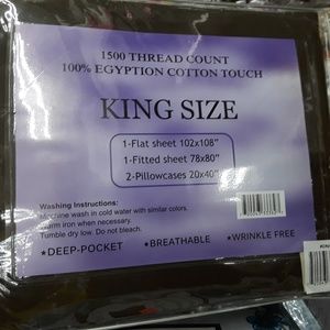 4pcs King size sheet set